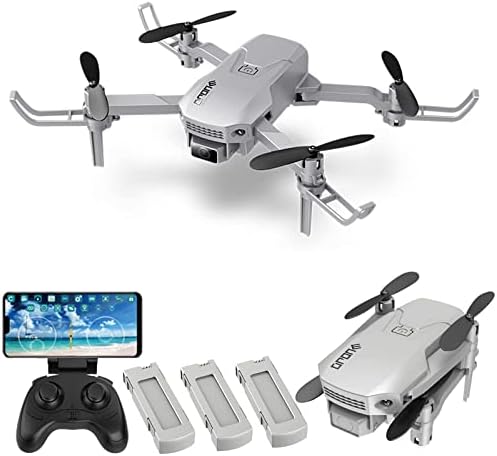 XZRUK RC Drone со камера 4K, H1 RC дрон со камера 4K мини дрон преклопен квадкоптер за деца со функција траекторија лет без