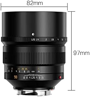 TTArtisan 90mm F1. 25 Целосна Рамка Голема Решетка Рачен Фокус Портрет Објектив за HASSELBLAD X1D XCD Камера