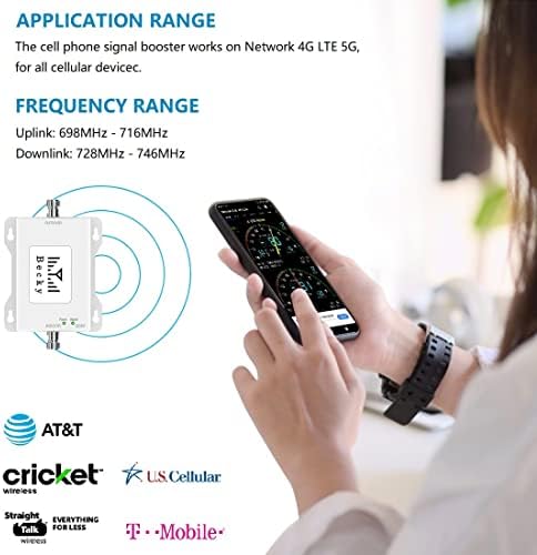 AT&T мобилен телефон Сигнал засилувач 5G 4G LTE мобилен телефон засилувач за домашен опсег 12/17 AT&T Cell Сигнал засилувач