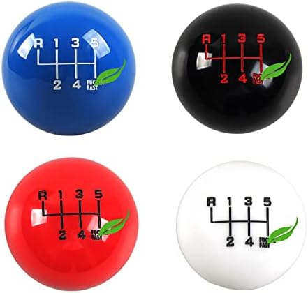 Копче за промена на црната топка со црна топка 6 Брзина на копчето за промена M12X1.25, со 3 адаптери M10x1.5 M10x1.25 M8X1.25