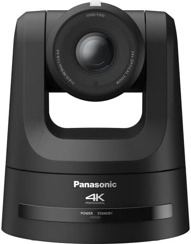 Panasonic AW-ue100kpc 4K NDI Професионална PTZ камера, 24x оптички зум, црна