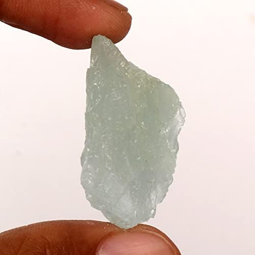 GemHub 73,8 CT Природно голем кристал Reiki Chakra Aqua Sky Aquamarine Loose Gemstone за Tumbled, Meditation & Reiki Crystal