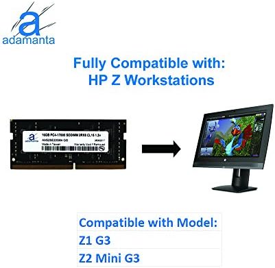 Компатибилна надградба на меморијата на лаптопот Adamanta 32 GB компатибилна за HP Elitebook, ElitedEsk, Z1, Z2, ZBook, ZBook