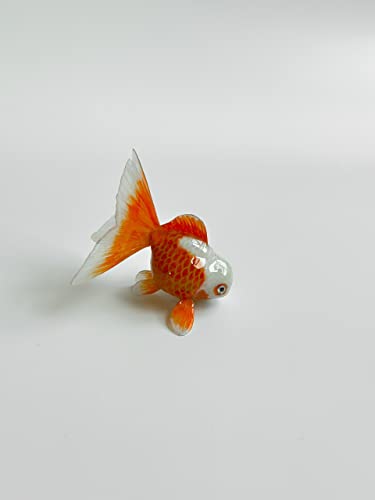 Рачно изработени фигурини со злато риба од ранарку - уникатна фигура на смола за живот - колекционерски производи и декор