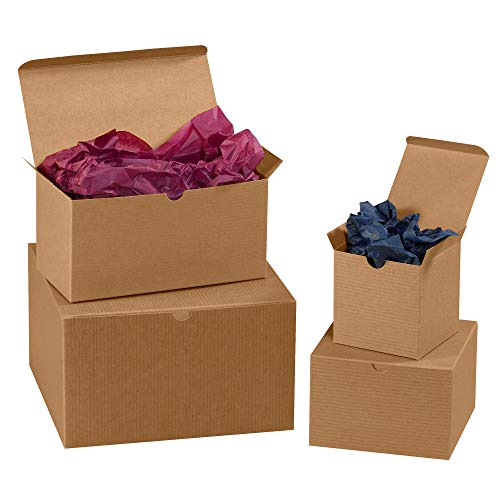 Кутии за подароци од Авидити, 14 x 6 x 6 , кутии со лесни склопки на Крафт, добро за празници, родендени и специјални прилики