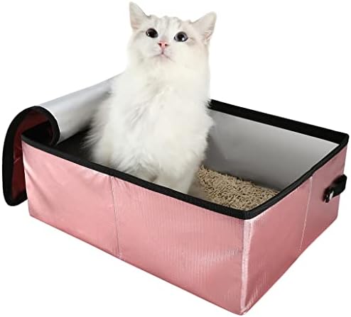 Мачки Отпадоци Преносни Мачки Кутија За Отпадоци Со Капак Преклоплив Водоотпорен Тоалет За Патување Со Големи Димензии На Отворено