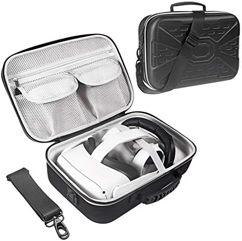 Pifimin Portable Hard Thard Poush Заштитна кутија за складирање на кутии за носење кутија за носење кутии за Oculus Quest 2 / Quest VR слушалки и додатоци