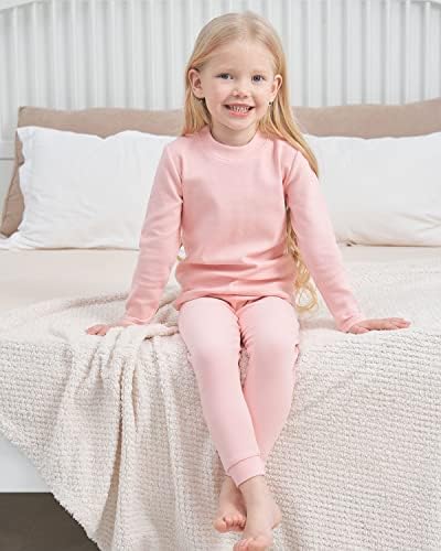 Топлер термичка долна облека постави девојчиња момчиња долги nsонс деца пижами, 3-7 години