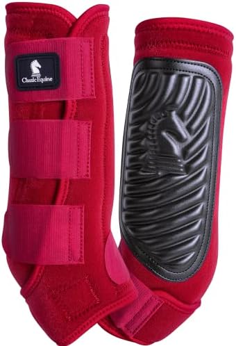 Класични чизми за црвени нозе со црвени нозе