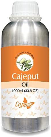 Масло Crysalis Cajeput | чисто и природно неразредено есенцијално масло органски стандард за кожа и нега на коса | масло од терапевтско одделение, здрава кожа и коса-1000ml/33,8fl