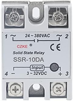 Kappde цврста состојба реле SSR 10DA 25DA 40DA DC Control AC бела школка единечна фаза без пластично покритие 3-32V влез DC