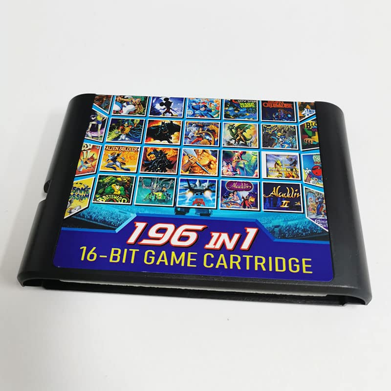 196 во 1 Мулти -кертриџ игри за Sega Genesis Mega Drive Pal NTSC конзола