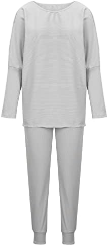 Delarsy сиви дами панталони поставува панталони сетови за тинејџерски девојки дневна лента со права нога основни есен летни панталони сетови 2023 облека jp s