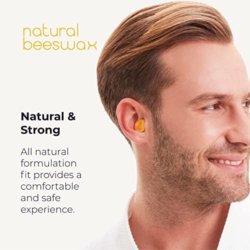 Otifleks - природни ушни приклучоци со восок, удобна заштита на слухот, откажување на бучава што може да се откаже за спиење,