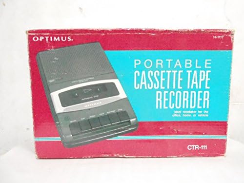 Радио Колиба Оптимус CTR - 111 Преносни Касета лента &засилувач; Телефонски Повик Рекордер