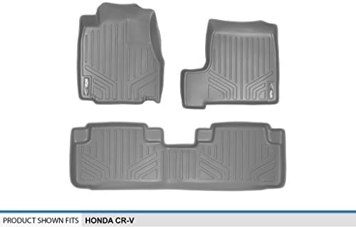 SmartLiner Custom Fit Floor Mats 2 Row Liner Set Grey за 2007-2011 Honda CR-V