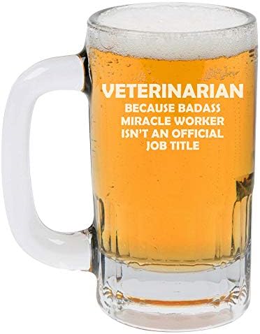 12oz пиво кригла Штајн стакло ветеринар чудо работник титула смешна
