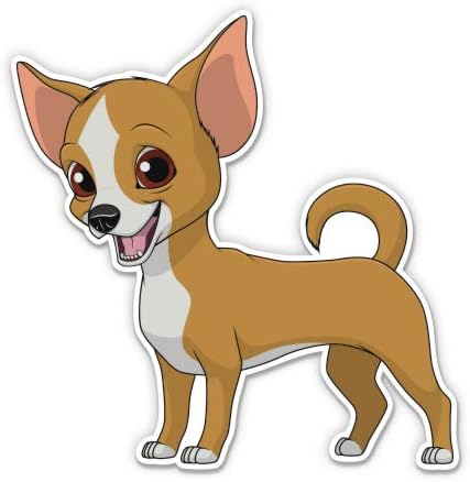 Чивахуа симпатично куче - Винил налепница водоотпорна декларација
